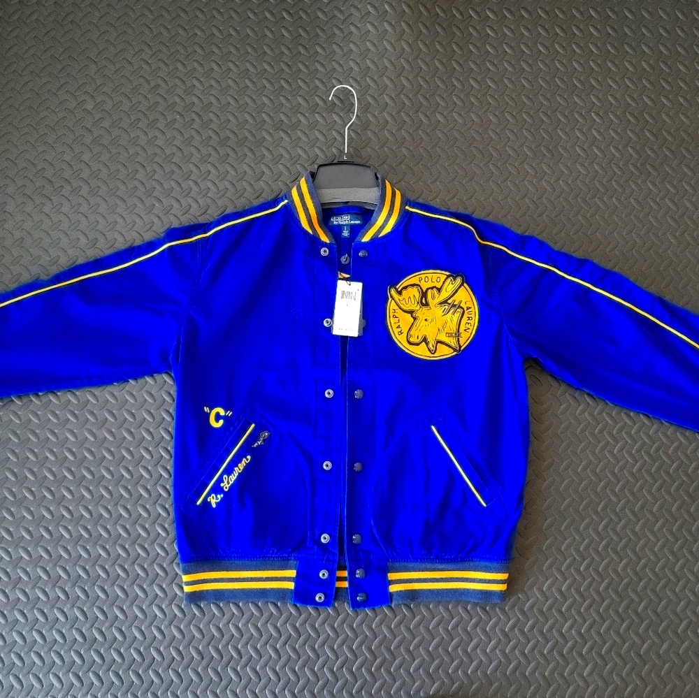 Polo Ralph Lauren Letterman Moose Patch Jacket